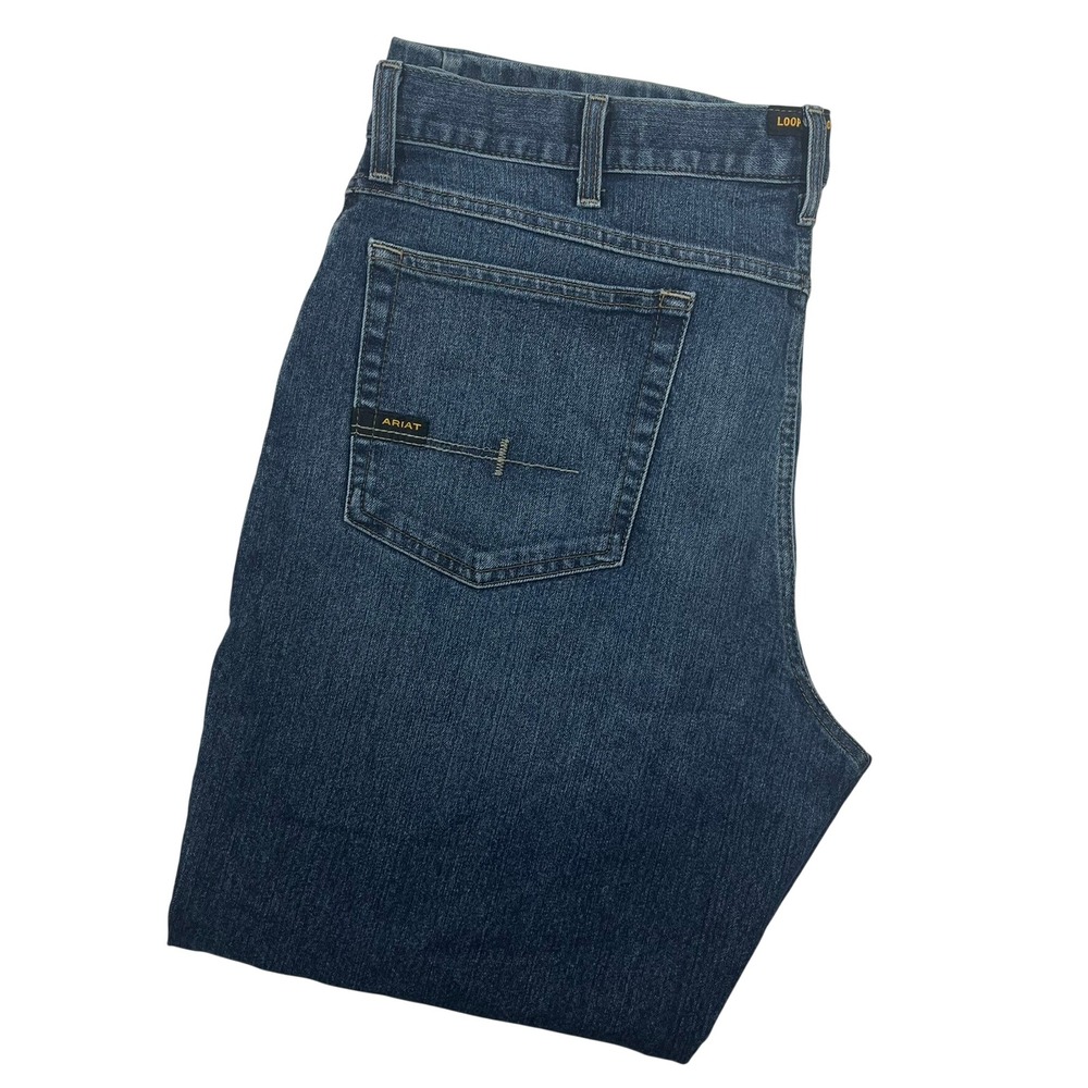 Ariat Rebar M3 Jeans Mens 38x30  (Fits 40X30) Loose Straight Leg Stretch Rugged